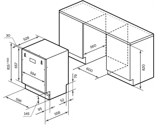 Встраиваемая посудомоечная машина LEX PM 6063 B