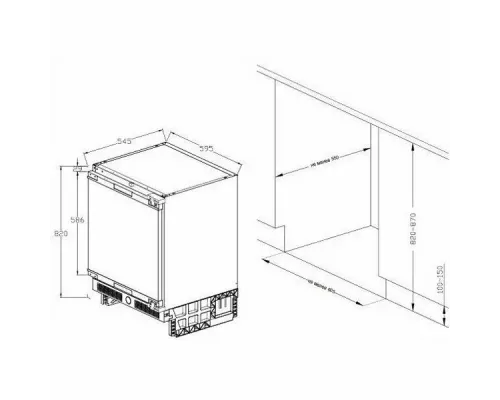 Встраиваемый морозильник Graude FG 80.1