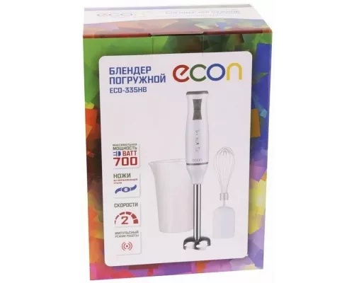 Блендер ECON ECO-335HB белый/серый