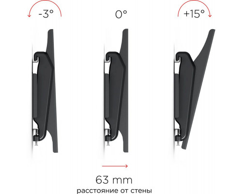 Кронштейн HOLDER LCDS-5010 черный металлик