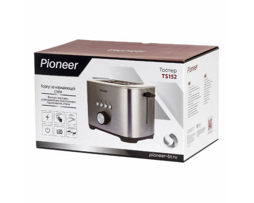 Тостер PIONEER TS152 серебро