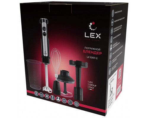 Блендер LEX LX10011-2 черный/сталь Блендер LEX LX10011-2 черный/сталь
