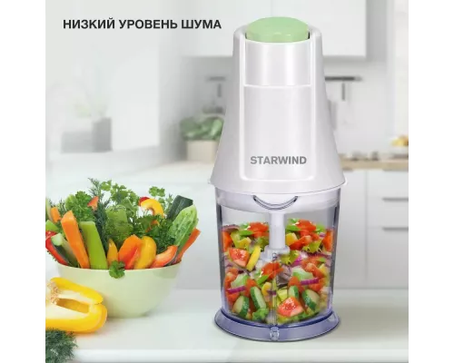 Измельчитель StarWind SCP1010 белый/зеленый