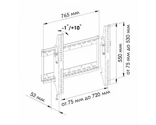 Кронштейн Trone LPS 32-50 черный