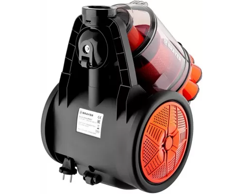 Пылесос BRAYER BR4201 Черный/оранжевый
