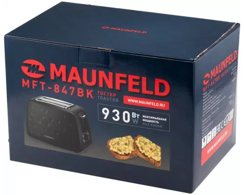 Тостер MAUNFELD MFT-847BK черный