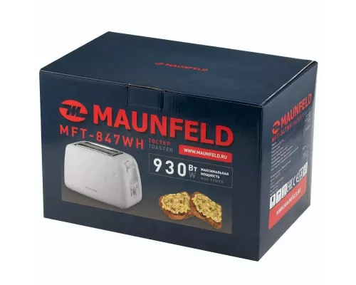Тостер MAUNFELD MFT-847WH белый