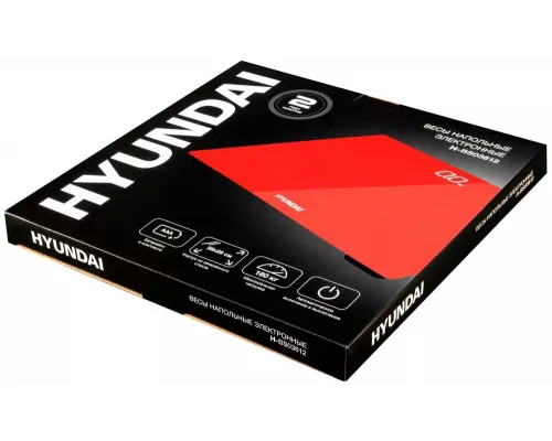 Весы напольные Hyundai H-BS03612 красный