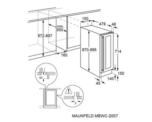 Винный шкаф MAUNFELD MBWC-20S7