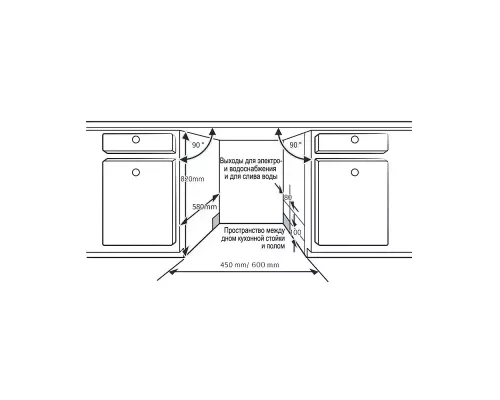 Встраиваемая посудомоечная машина Evelux BD 4501