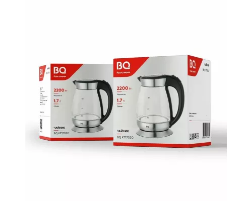 Чайник BQ KT1702G черный-сталь