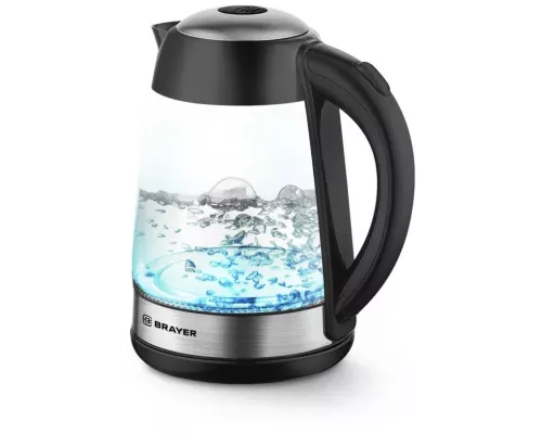 Чайник BRAYER BR1012BK черный стекло