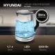 Чайник Hyundai HYK-G8808 черный/серебристый