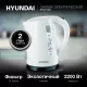 Чайник Hyundai HYK-P1409 белый/черный