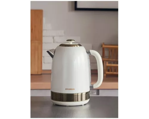 Чайник Hyundai HYK-S4500 жемчужный/золотистый