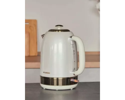 Чайник Hyundai HYK-S4500 жемчужный/золотистый