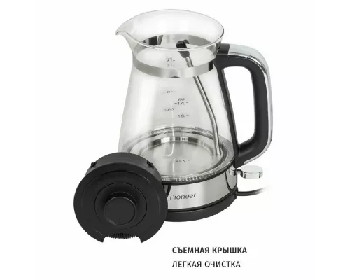 Чайник Pioneer KE805G металл/черный