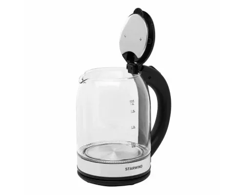 Чайник StarWind SKG2051 черный/серебристый