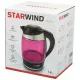 Чайник StarWind SKG2214 черный/малиновый