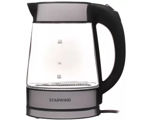 Чайник StarWind SKG3311 черный/серебристый