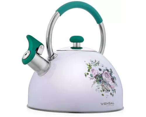 Чайник VENSAL Provence 3000VS белый/цветы