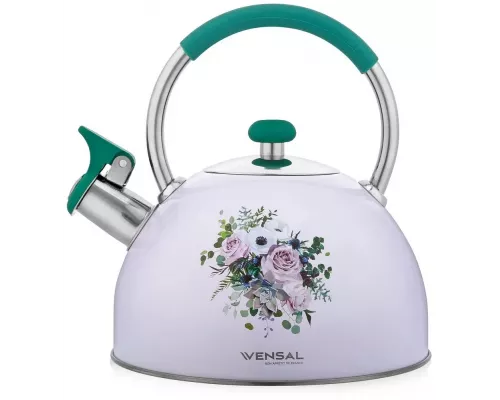 Чайник VENSAL Provence 3000VS белый/цветы
