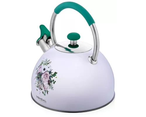 Чайник VENSAL Provence 3000VS белый/цветы
