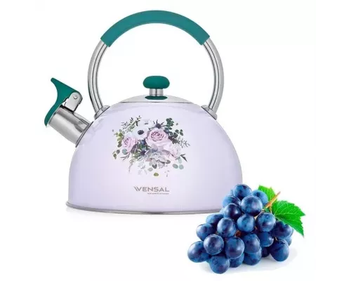 Чайник VENSAL Provence 3000VS белый/цветы