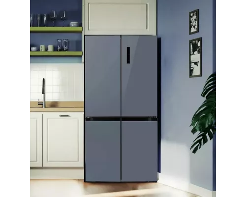 Холодильник LEX LCD450GbGID сапфир/стекло