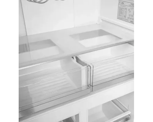 Холодильник LEX LCD450GbGID сапфир/стекло