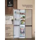 Холодильник LEX LCD450GlGID  золото/стекло