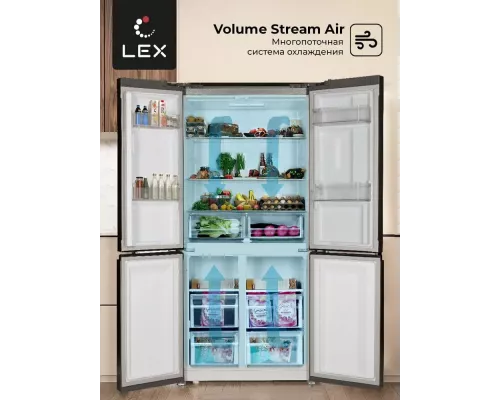 Холодильник LEX LCD450XID стальной