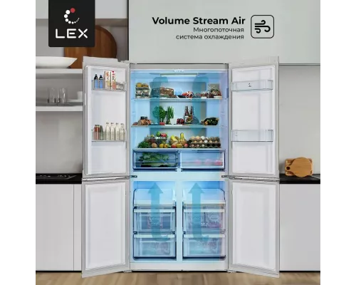Холодильник LEX LCD505WGID белый/стекло