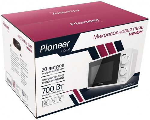 Микроволновая печь PIONEER MW205M белый