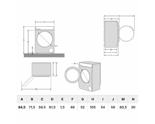 Стиральная машина Korting KWM 59ID14107