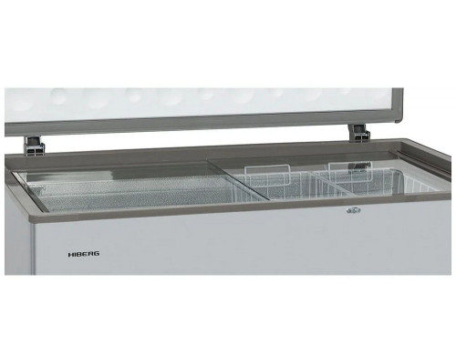 Морозильный ларь HIBERG PF 42L2GS серебристый