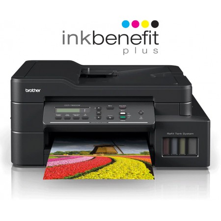 МФУ струйное BROTHER InkBenefit Plus DCP-T820DW (DCPT820DWR1) черный