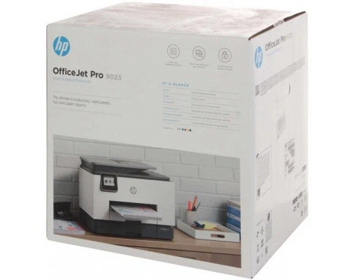 МФУ струйное HP OfficeJet Pro 9023 AiO (1MR70B) белый/серый