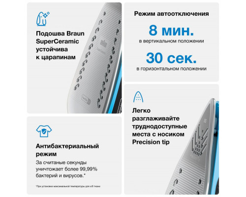 Утюг Braun SI 5256 BL Утюг Braun SI 5256 BL