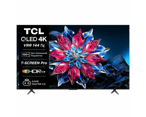 Телевизор TCL 85C655PRO черный