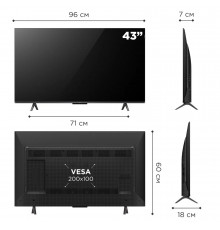 Телевизор TCL 43С655 черный