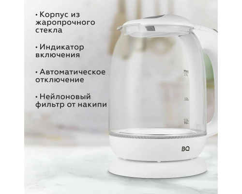 Чайник BQ KT1830G белый