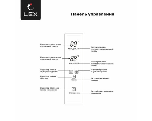 Холодильник LEX LCD505WGID белый/стекло