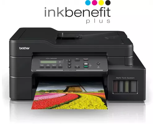 МФУ струйное BROTHER InkBenefit Plus DCP-T820DW (DCPT820DWR1) черный