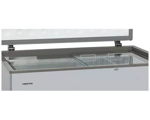 Морозильный ларь HIBERG PF 42L2GS серебристый