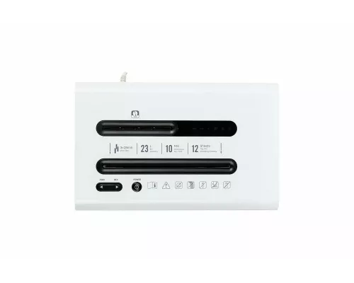 Шредер Deli E9903-EU белый/черный