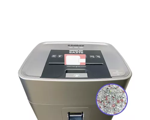 Шредер Office Kit SA375 серый/черный