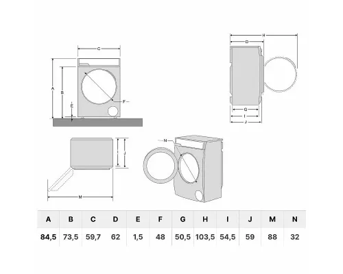 Стиральная машина Korting KWD 58IL14106