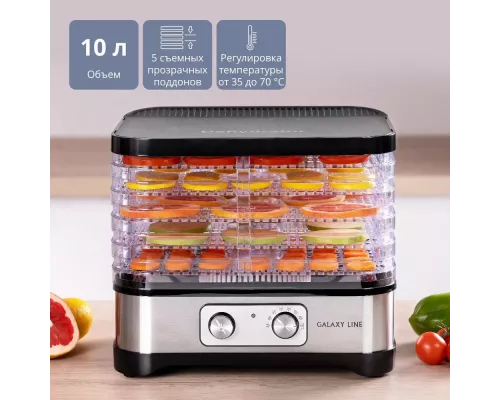 Сушилка для овощей и фруктов GALAXY GL 2639