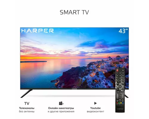 Телевизор Harper 43F670TS черный
